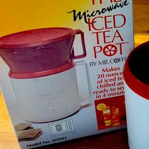 VINTAGE Mr. coffee single microwave iced tea pot